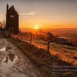 Rivington Terraced Gardens Pigeon Tower print quote