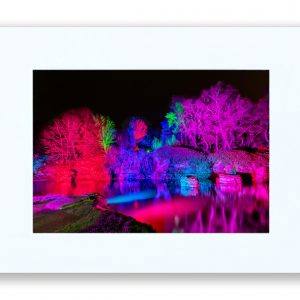 Japanese Lake in Lights (A4)