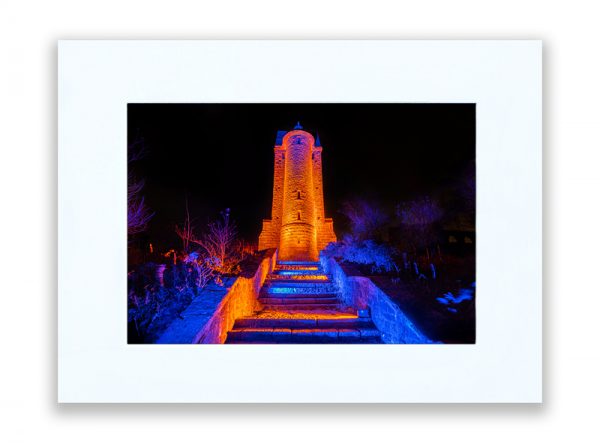 Pigeon Tower in Lights (A4)