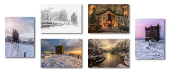 Rivington Terraced Gardens Wintry Cards